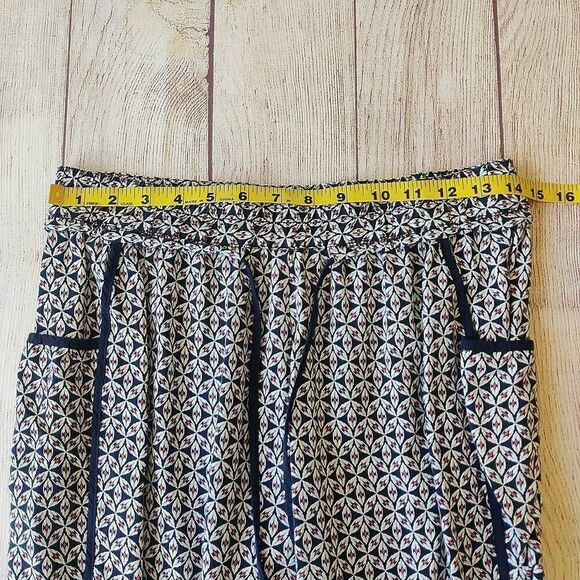 Anthropologie Hei Hei printed casual cropped pants sz M - Picture 6 of 9